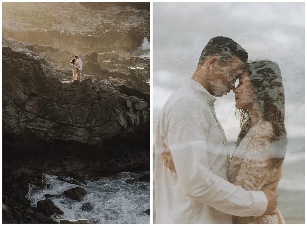 Photos of a Maui Elopement at Ironwoods Beach featured on a blog post by Oregon Elopement Videographer, Alesia Films