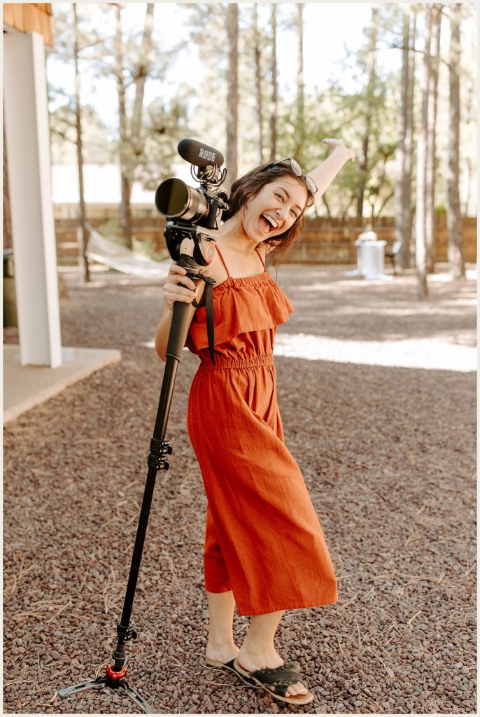 Portrait of Oregon based wedding videographer, Alesia Films