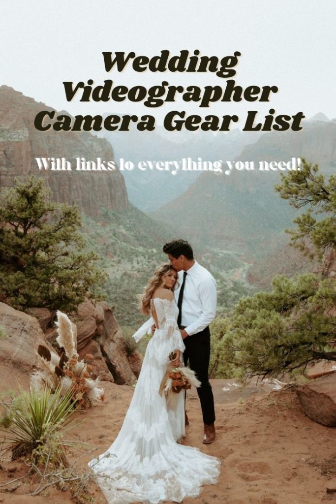 title cover for blog post about a destination wedding & elopement videographer's camera gear list