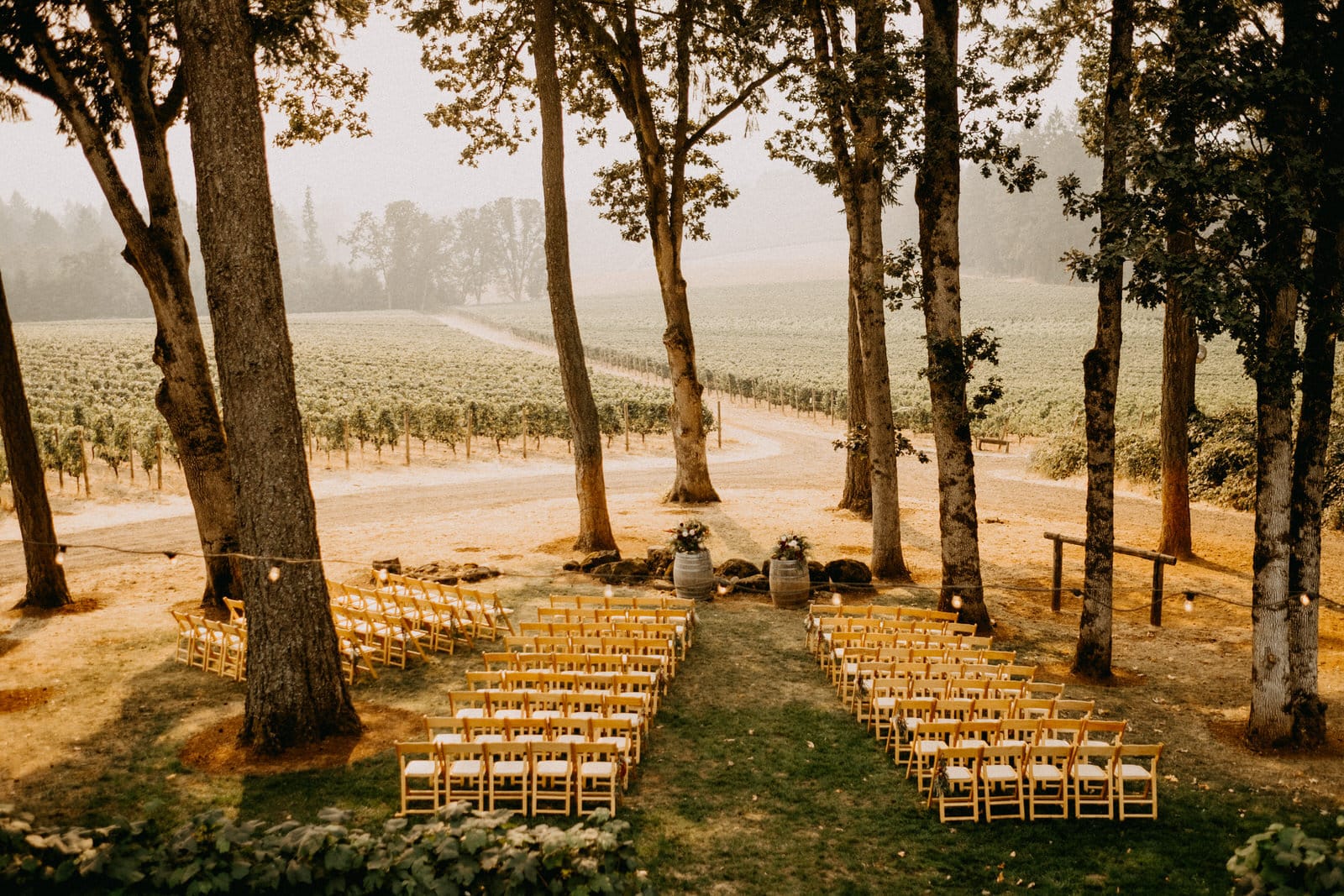 wineries to get married at in Oregon - venues like domaine d broglie make for amazing wedding and elopement locations near Portland
