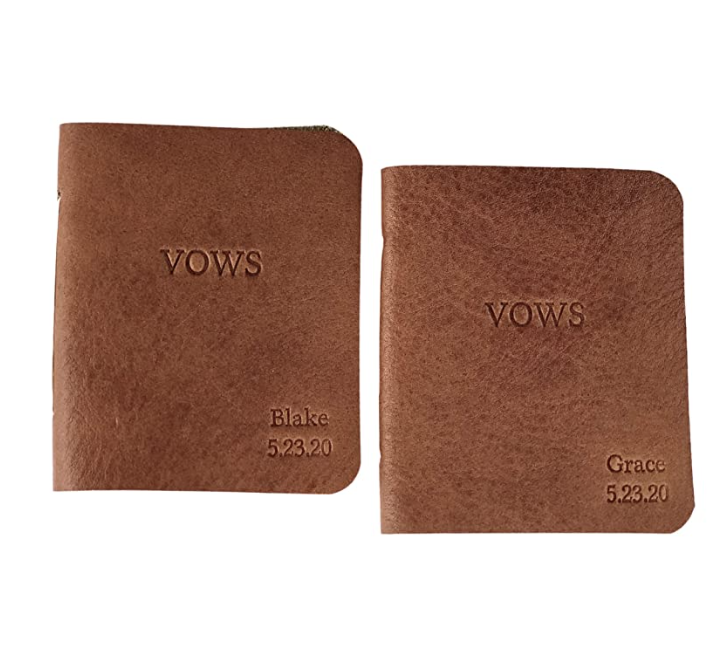 leather vow books
