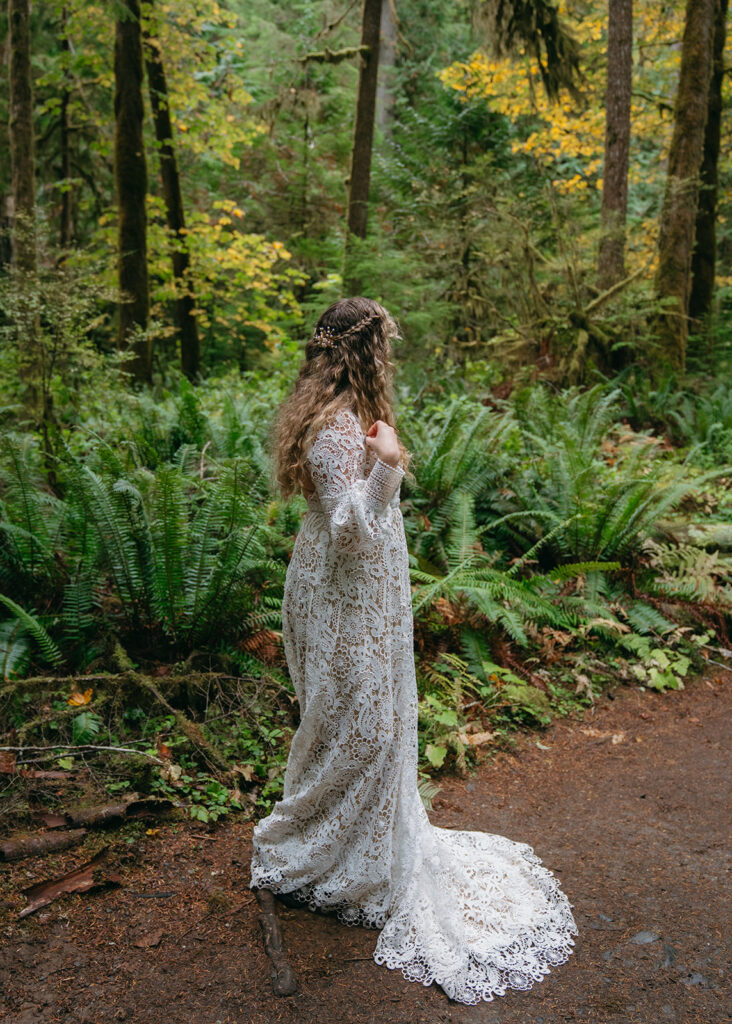 bridal portraits olympic national park