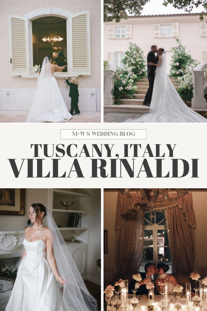 Tuscany Villa Rinaldi wedding Pinterest pin