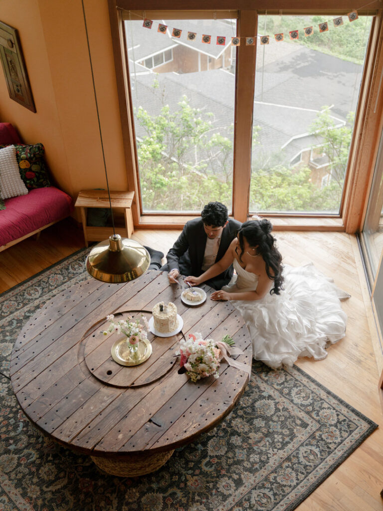 cannon beach airbnb with wedding couple